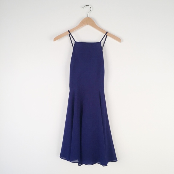Urban Outfitters Dresses & Skirts - Urban Outfitters Blue Chiffon Apron Dress